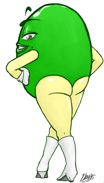 Green M&M gets chocolate pumped by Popperexpand -- Fur Affinity