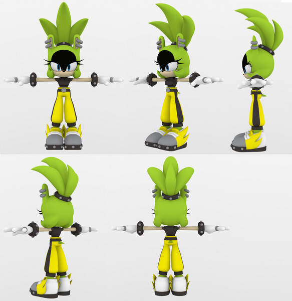 Sonic 3 Styled Surge the Tenrec by TannerTW25 on DeviantArt