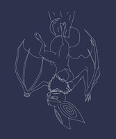 Hanging Around Outline SFW