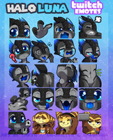 HaloLuna Twitch Emotes 2!