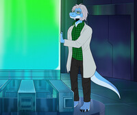 Strange glowing liquid [commission]