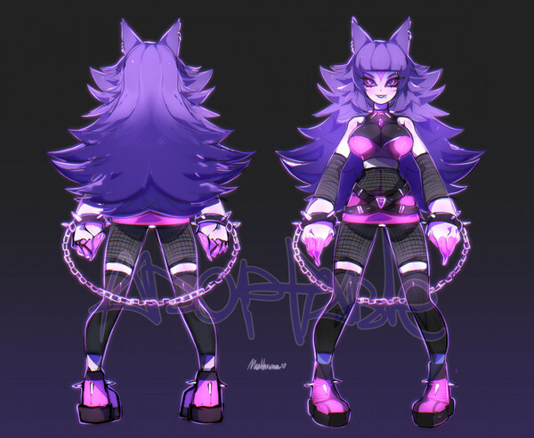 Shiny Gengar White Alternate by StudioFluff -- Fur Affinity [dot] net