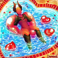 Swimming in the heart YCH completed