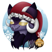 Festive smugness (Commission pfp)