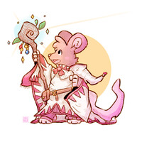 tiny white mage ych commission #5