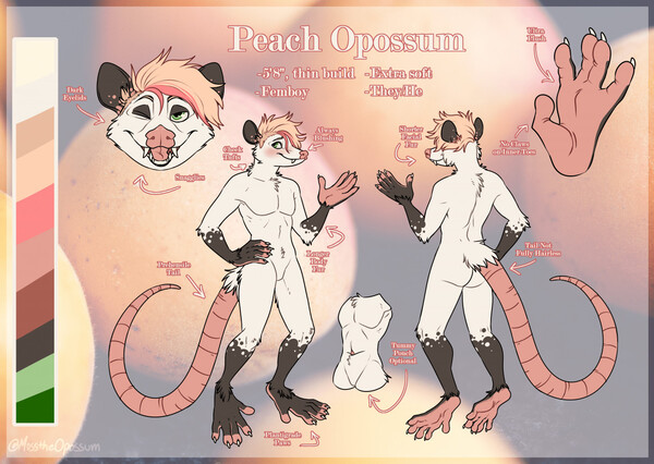 Pixel Possum Com Sheet 2022 by octivepossum -- Fur Affinity [dot] net