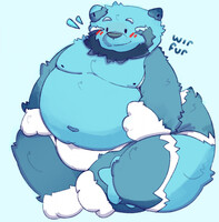Chubby Blue Panda