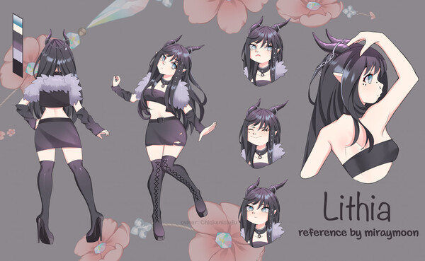 Oc reference sheet, anime