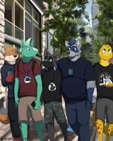 Anthrocon Crew—by BlurTheFur