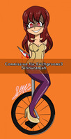 COMM::Saiko-chan Riding Unicycle