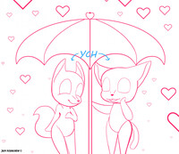 EX Raining Hearts YCH