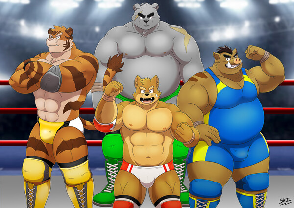 Bros TF - wrestling edition! by Skuell -- Fur Affinity [dot] net