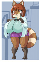 She got smaller~
