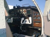 Beechcraft B58P Pressurized Baron. (Cockpit view).