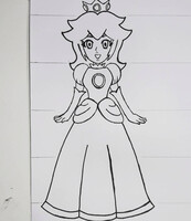 4 heads tall lineart