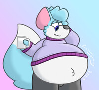 Fat wolf belly