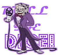 PREORDER King Dice Dakimakura Body Pillow Cuphead Poker Cards 