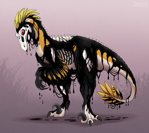 ARK Deinonychus (Fan-Art) by Hallowraith -- Fur Affinity [dot] net