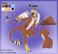 Adopt #323: Red Tailed Hawk/Gryphon Femboy (CLOSED)