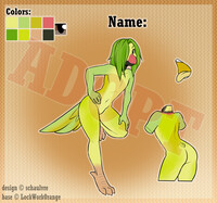 Adopt #324: Green Indian Ringneck Parrot Femboy (CLOSED)