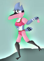 Mordecai the Femboy Belly Dancing Blue Jay