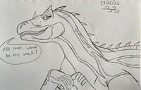 Casual British Allosaurus