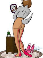 French Heel Pantyhose - 2000 -