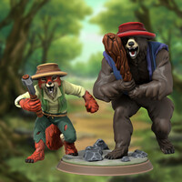 HeroForge: The Janitor and Willy the Weasel from