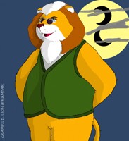 Gramps D. Lion (colorized/ shaded)