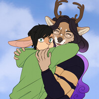 HUG HALF SKETCH COMMISSION #47