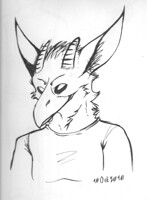 Lineart of ze Gryphon