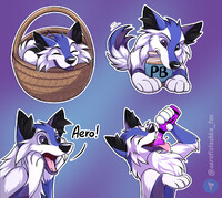 Stickers for SpidyTheWolfy