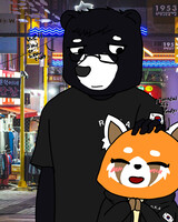 Retsuko Is Fan of LG Twins by HJtheAnimator -- Fur Affinity [dot] net