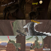 Raptor Unstuck From Window!