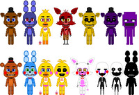 Pixel Dolls - FNAF collection