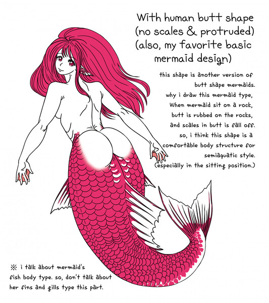 Mermaid's lower body type - With butt shape-1 by dragonflynetman -- Fur  Affinity [dot] net