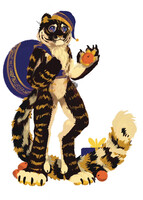 A sketch of a New Year's tiger.