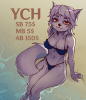 Chill on beach YCH SB 75$ [Closed]