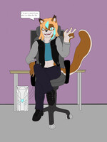 Squirrel femboy villain (New oc wip)