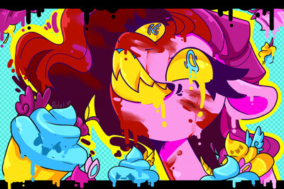 Weirdcore leafeon! WARNING! Bright colors and Eye strain! by