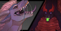 Maw vore YCH "Roller coaster"
