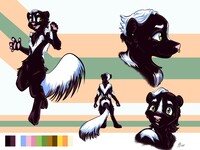 Skunk fursona for Ren