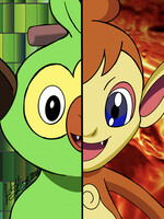 Pokemon Heroes Grookey Chimchar