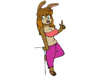Kelly posing - fanart by CarsonColorama