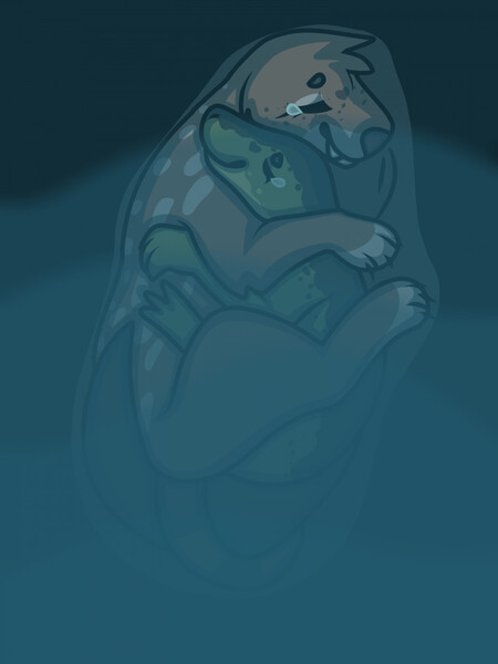 as the world caves in (I will not kiss you) by aquatic-batt -- Fur Affinity  [dot] net