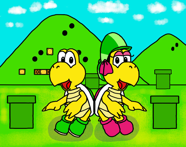 Koopa Troopa And Kylie Koopa Shell Bump By Sandi130201 Fur Affinity Dot Net 