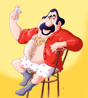 El Macho Pin Up (shading and details)