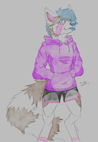 Practice Sketch #16 (Brush Test + Outfit Design Concept)