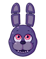 Bonnie Head (Sticker and Button on Etsy)