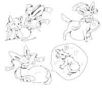 The cat in the sylveon
